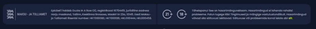 EMTA litsents footer